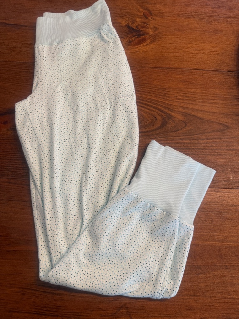 Jockey Light Blue Lounge Pants with Navy Dot Print